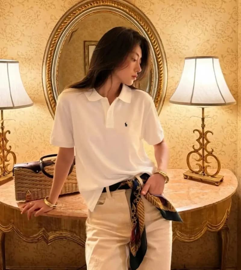 폴로 랄프로렌 포니 자수 워시드 코튼 피케 카라 반팔 티셔츠 6