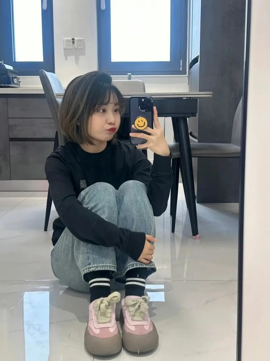 스톤아일랜드 솔리드 라운드넥 슬림 긴팔 티셔츠 상세 2