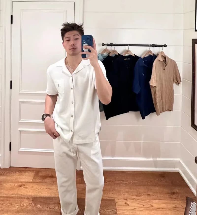 폴로 랄프로렌 코튼 솔리드 포니 자수 반팔 카디건 니트 5