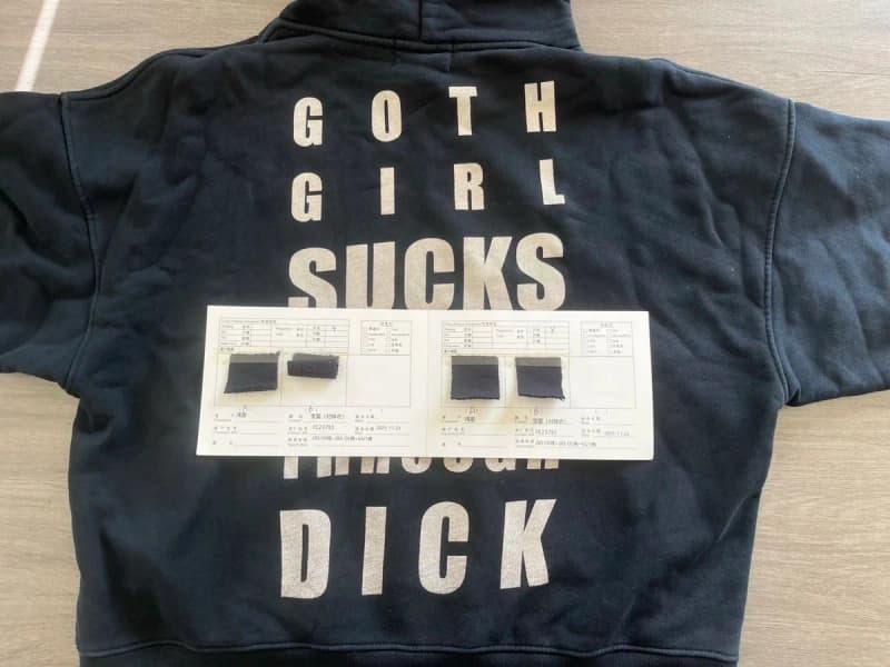 앙팡리쉬데프리메 고스 걸 백프린팅 워시드 후디 8