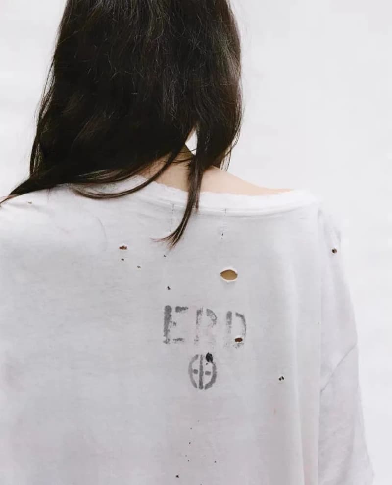 앙팡리쉬데프리메 25FW 틴에이지 스너프 필름 워싱 프린트 티셔츠 상세 2