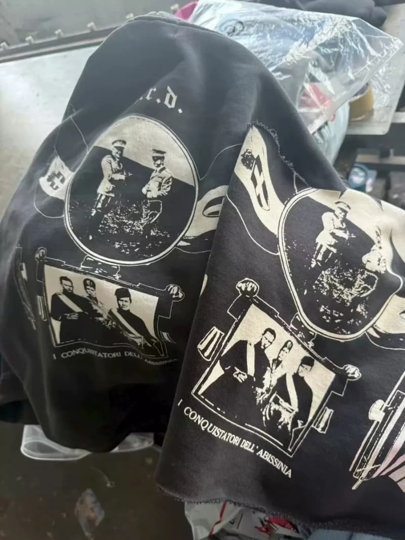앙팡리쉬데프리메 무솔리니 건축 맥스필드 LA 한정 데미지 후디 8
