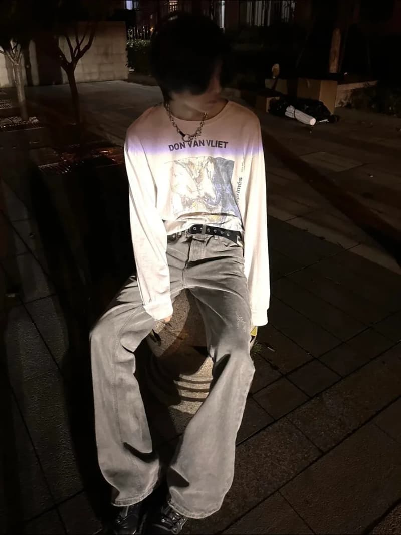앙팡리쉬데프리메 돈 반 블리엣 아티스트 콜라보 박시 프린트 긴팔 3