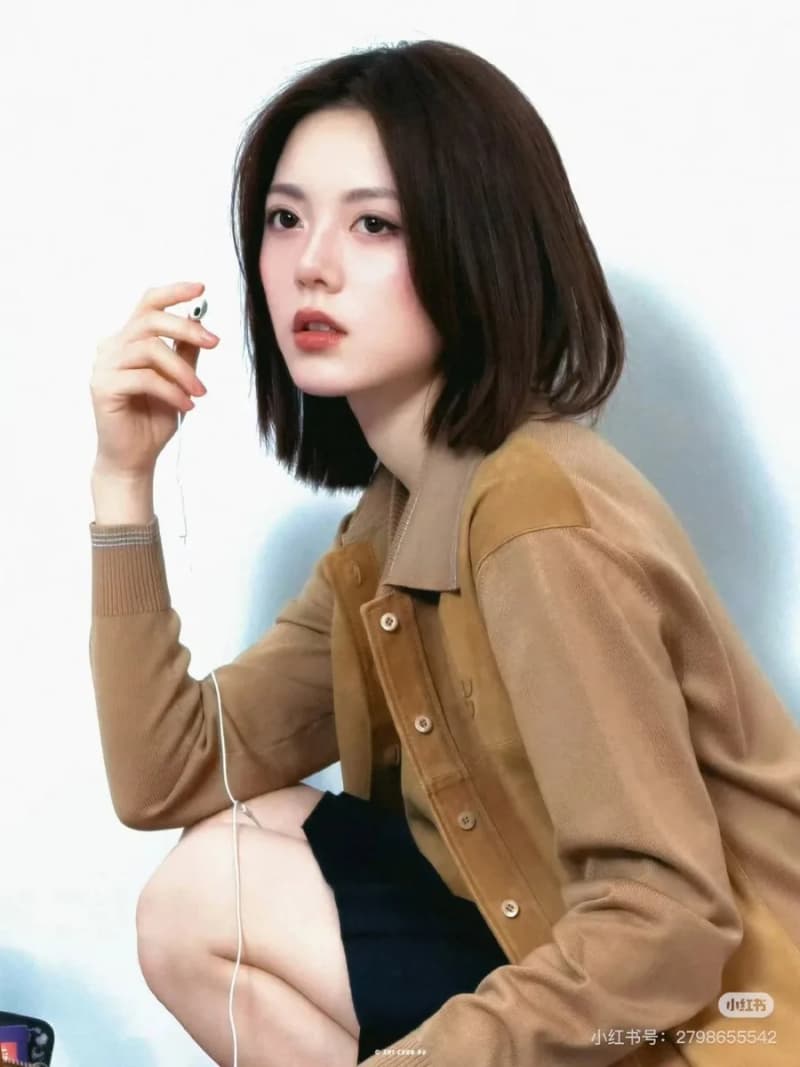 미우미우 스웨이드 배색 카라 셔츠 자켓/mm스튜디오 5