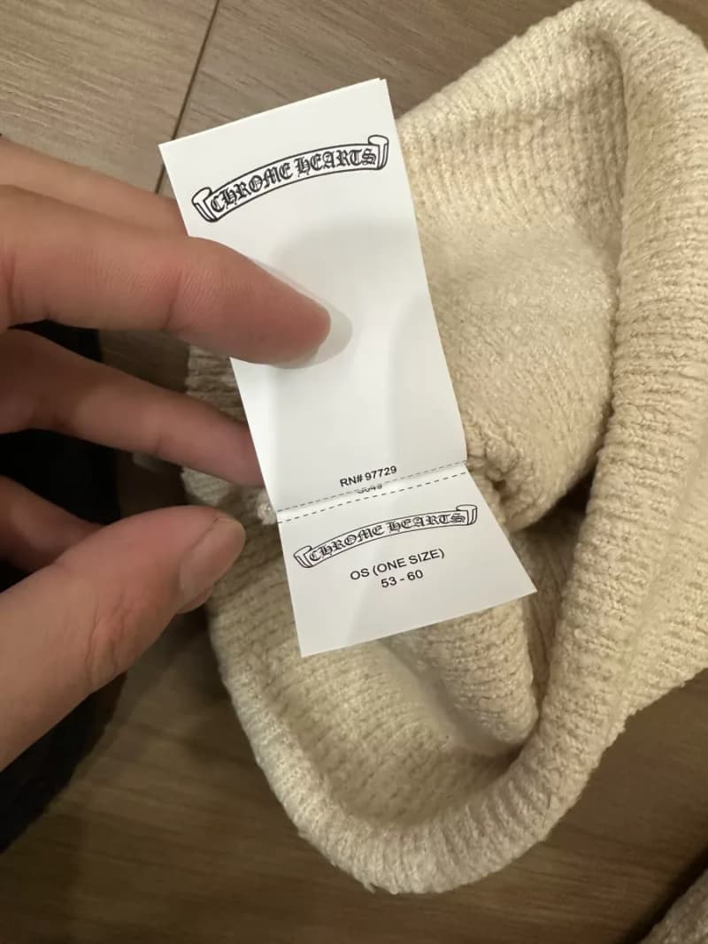 크롬하츠 크로스 패치 비니 (레오파드 카프헤어) 3