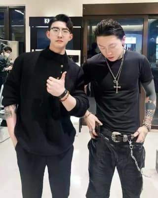 크롬하츠 비인 벨트 (블랙 레더)
