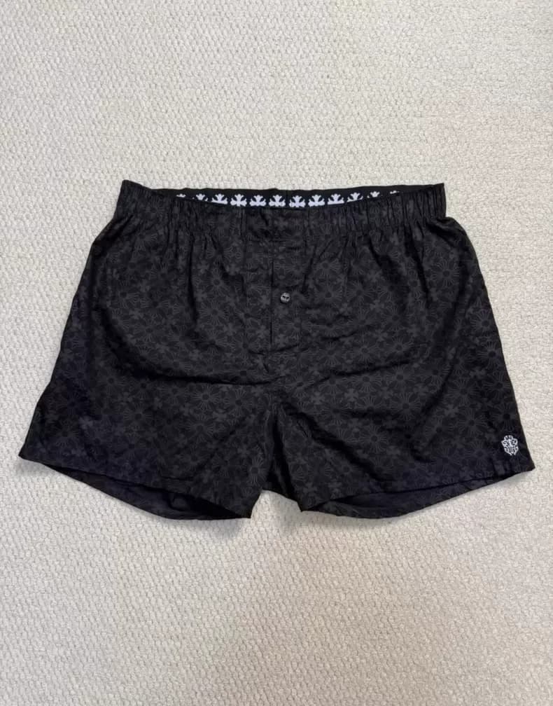 크롬하츠 크로스 패턴 실크 boxer 반바지 상세 2