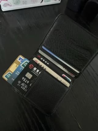 크롬하츠 St. Barth 데님 크로스 패치 바이폴드 월렛