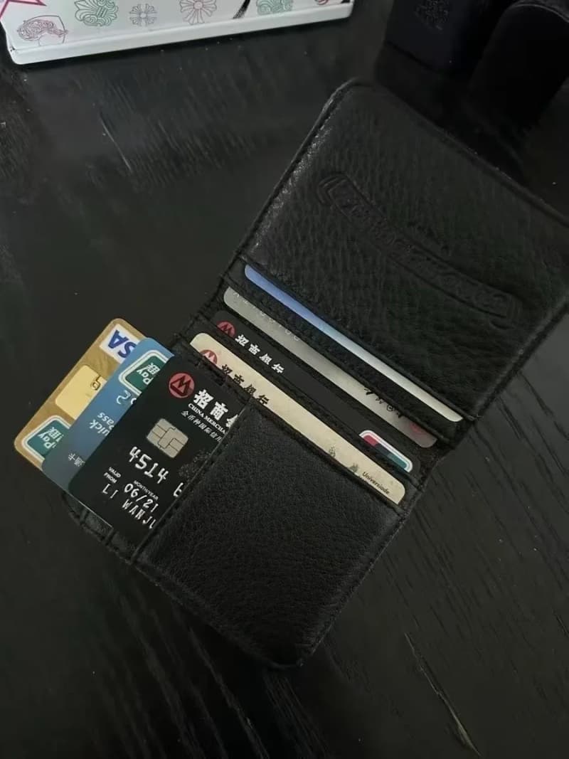 크롬하츠 St. Barth 데님 크로스 패치 바이폴드 월렛 상세 1