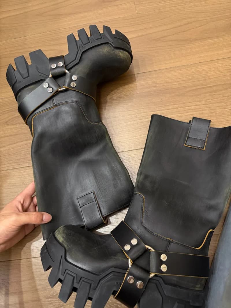 발렌시아가 불도저 부츠 (빈티지 워싱) 4