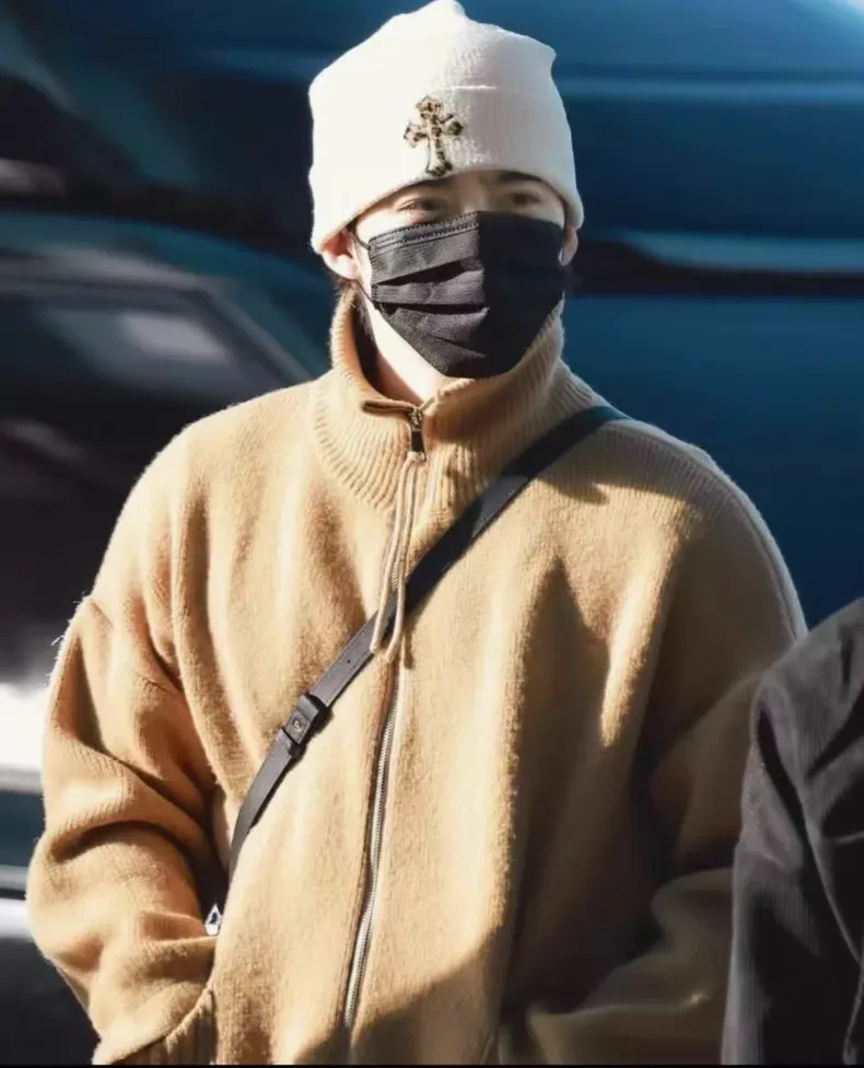 크롬하츠 레오파드 크로스 캐시미어 비니 상세 1