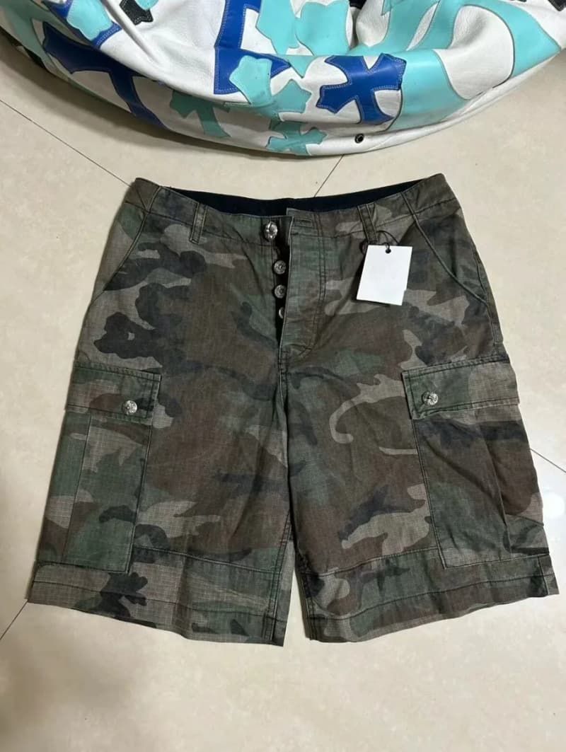 크롬하츠 카모 크로스 패치 카고 반바지 상세 2