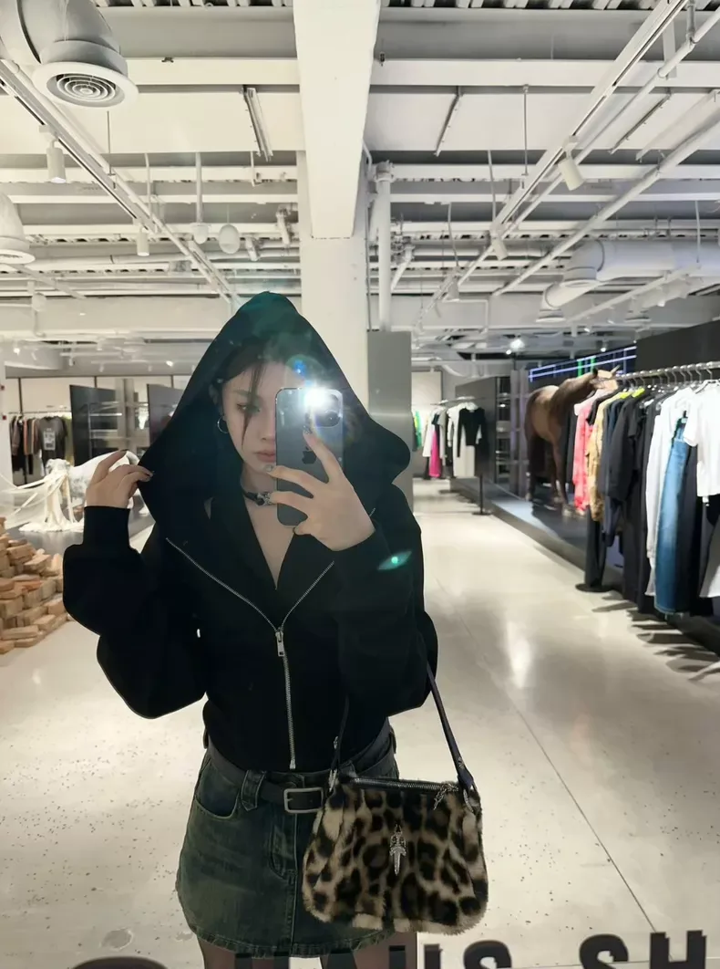 크롬하츠 레오파드 퍼 호보백 (미니) 7