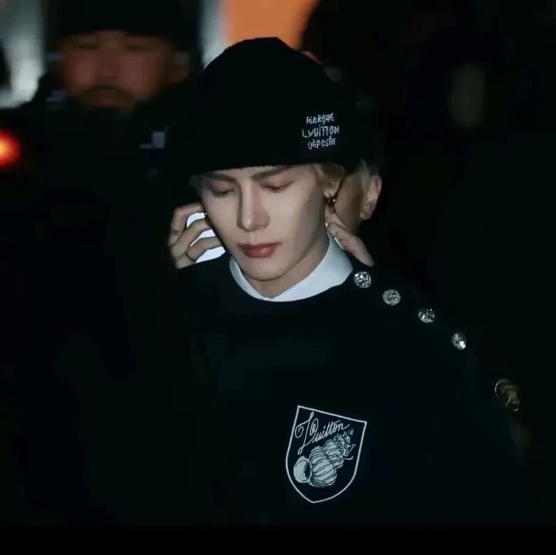 루이비통 × 백만메이드 비즈 로고 패치 울 비니 (블랙) 5