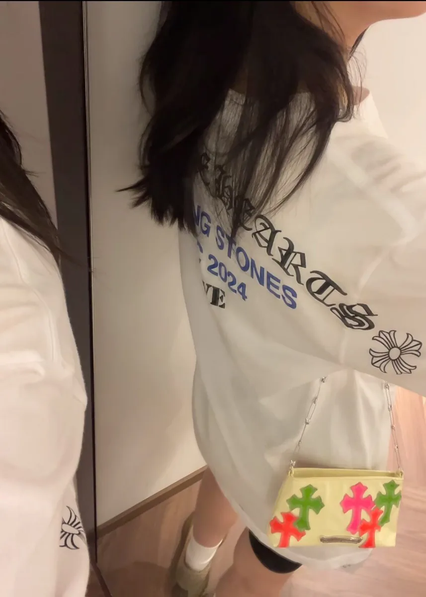 크롬하츠 × 롤링 스톤즈 NYC 2024 라이브 티셔츠 (화이트) 상세 1