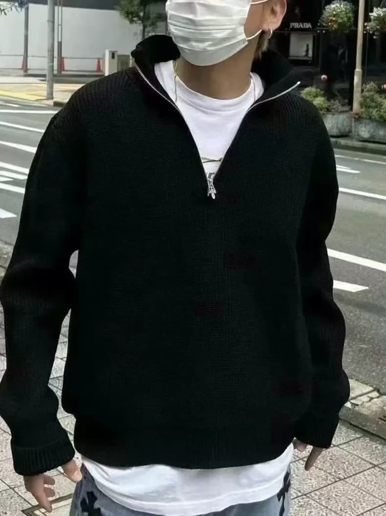 크롬하츠 트리플 크로스 하프집업 캐시미어 니트 7