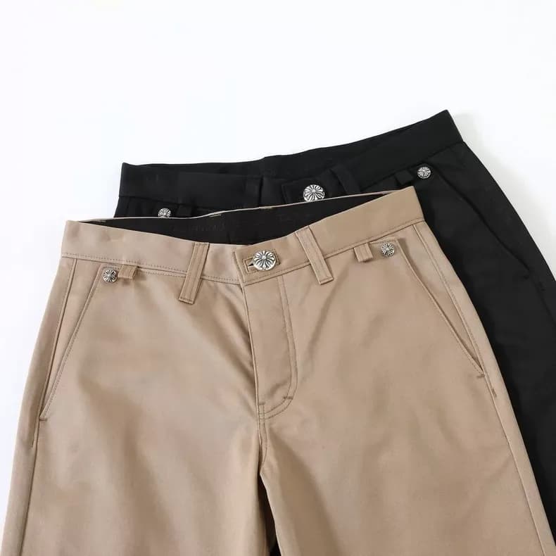 크롬하츠 카키 치노 팬츠 (실버 장식) 4