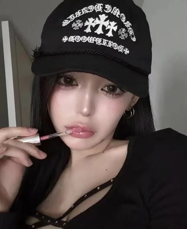 크롬하츠 KC 쓰리 크로스 베이스볼 캡 (블랙) 5