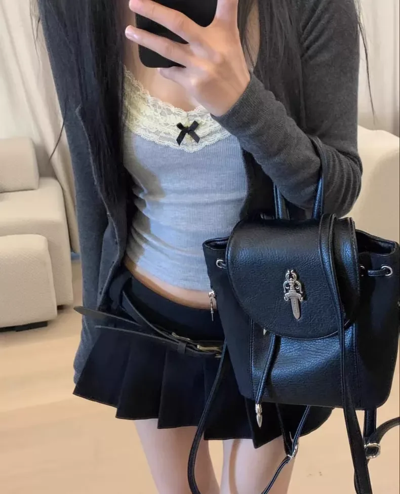 크롬하츠 대거 미니 백팩 (카프스킨 × 스웨이드) 7