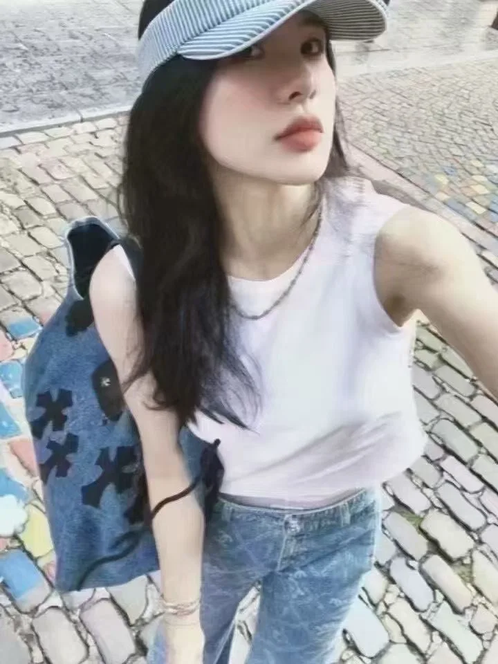 크롬하츠 데님 토트백 (레더 크로스 패치) 7