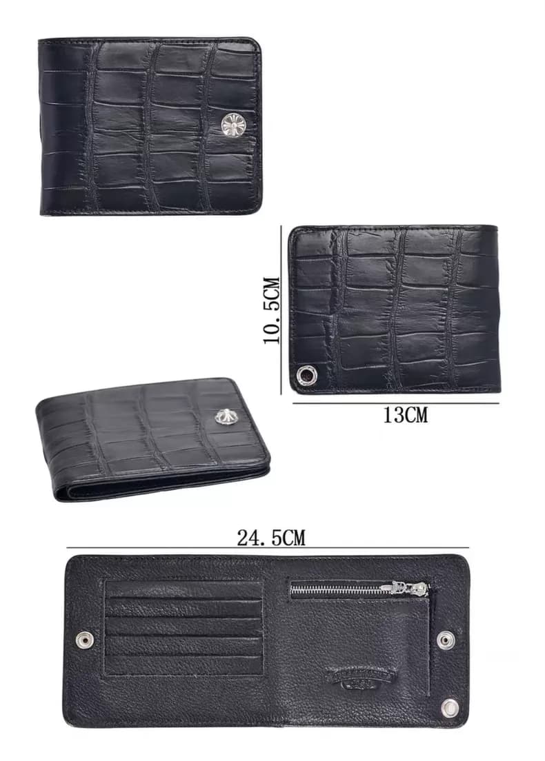 크롬하츠 크로커다일 레더 바이폴드 월렛 5