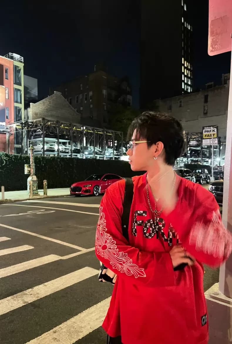 크롬하츠 매티보이 하키 저지 롱슬리브 (레드 메시) 7