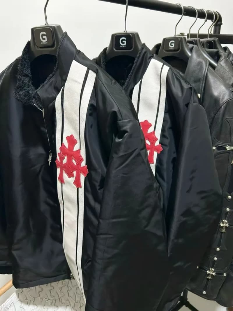 크롬하츠 베가스 한정 크로스 패치 나일론 보머 자켓 (블랙) 상세 2