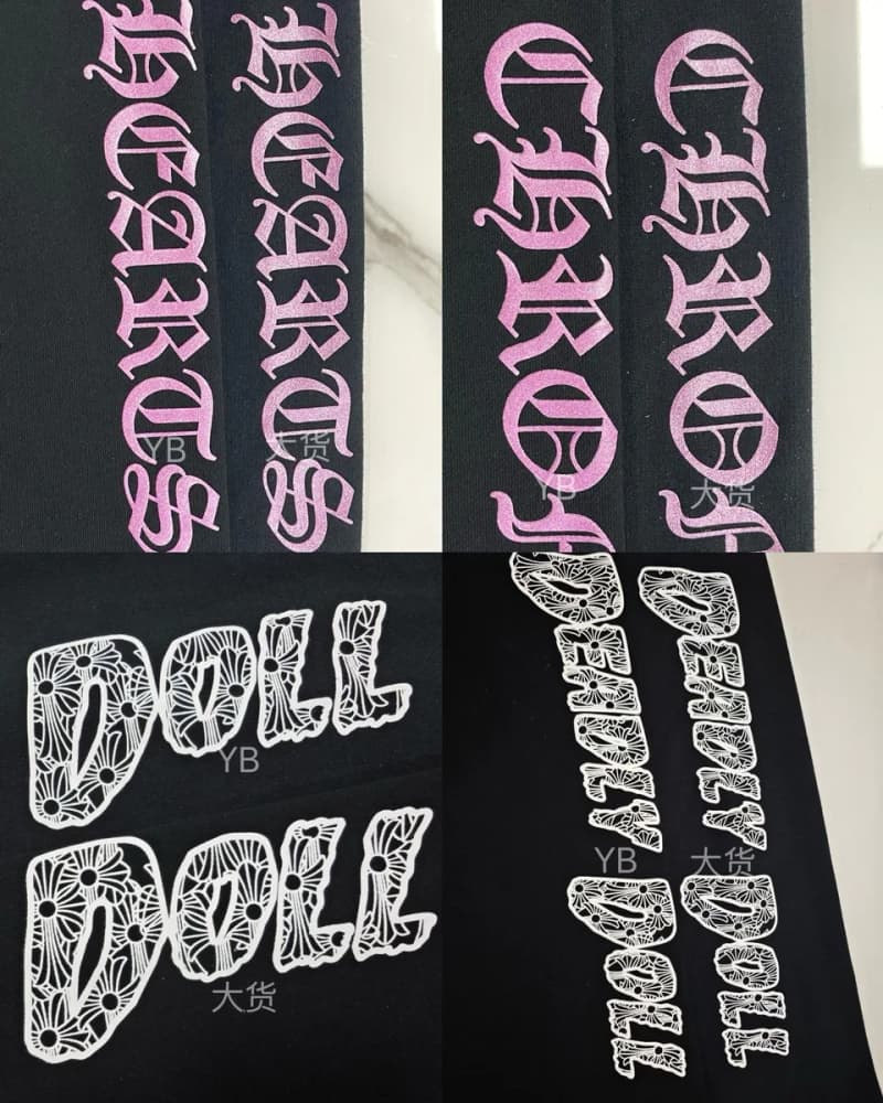 크롬하츠 x Deadly Doll 십자가 그래픽 후드 5