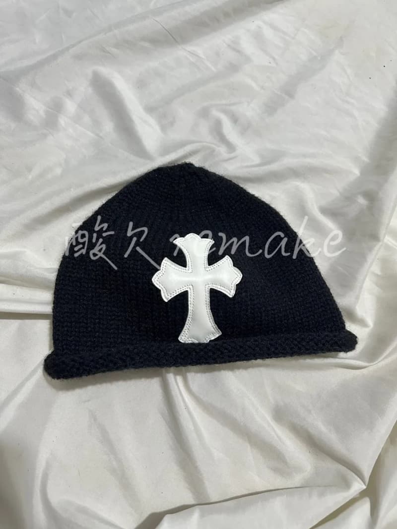 크롬하츠 크로스 패치 비니 (캐시미어) 상세 2