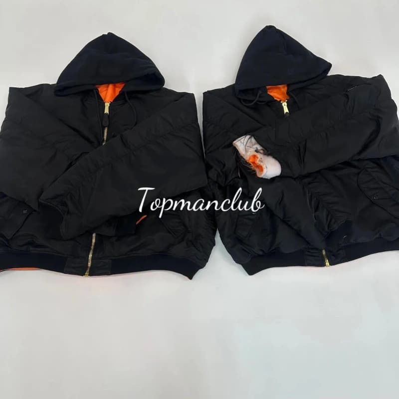 베트멍 × 알파 인더스트리스 MA-1 후디 봄버 자켓 (블랙) 상세 1