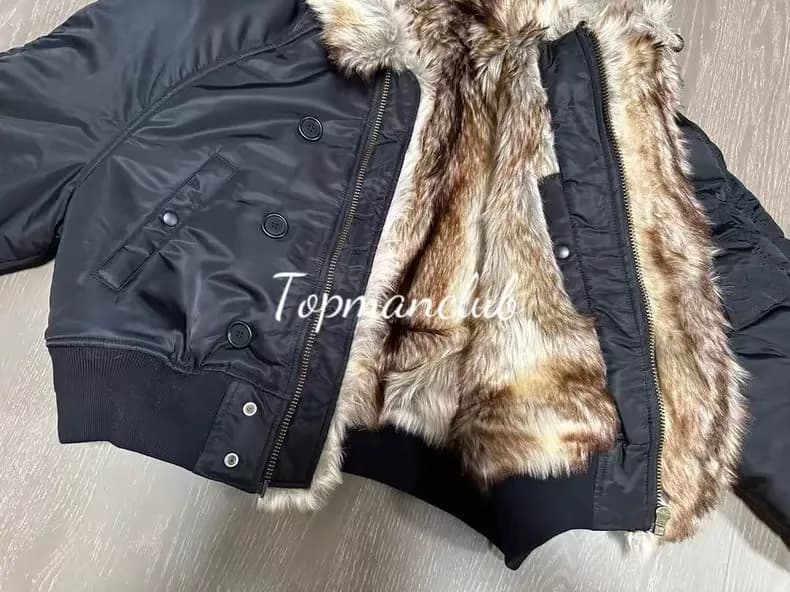 프로토콜 인덱스 25FW 퍼 카라 리버시블 플라이트 봄버 자켓 6