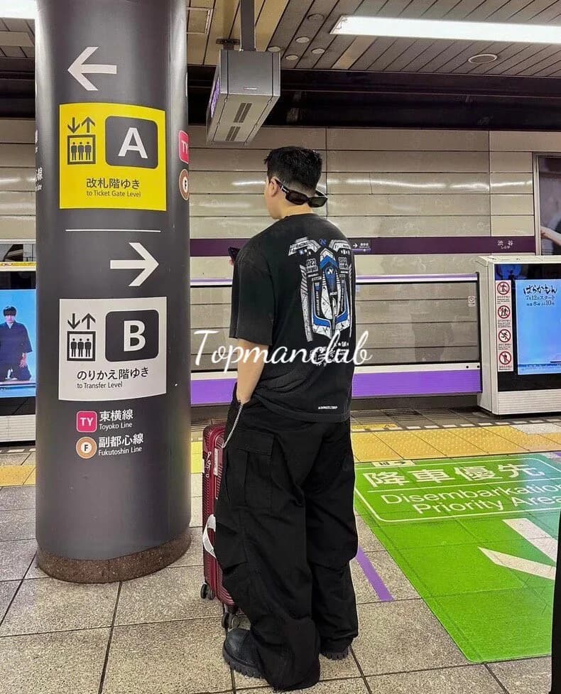 논노드 레이싱 그래픽 워싱 티셔츠 (블랙) 8