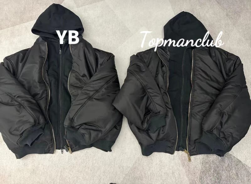 발렌시아가 23FW 더블 레이어 MA-1 봄버 재킷 (블랙) 상세 1