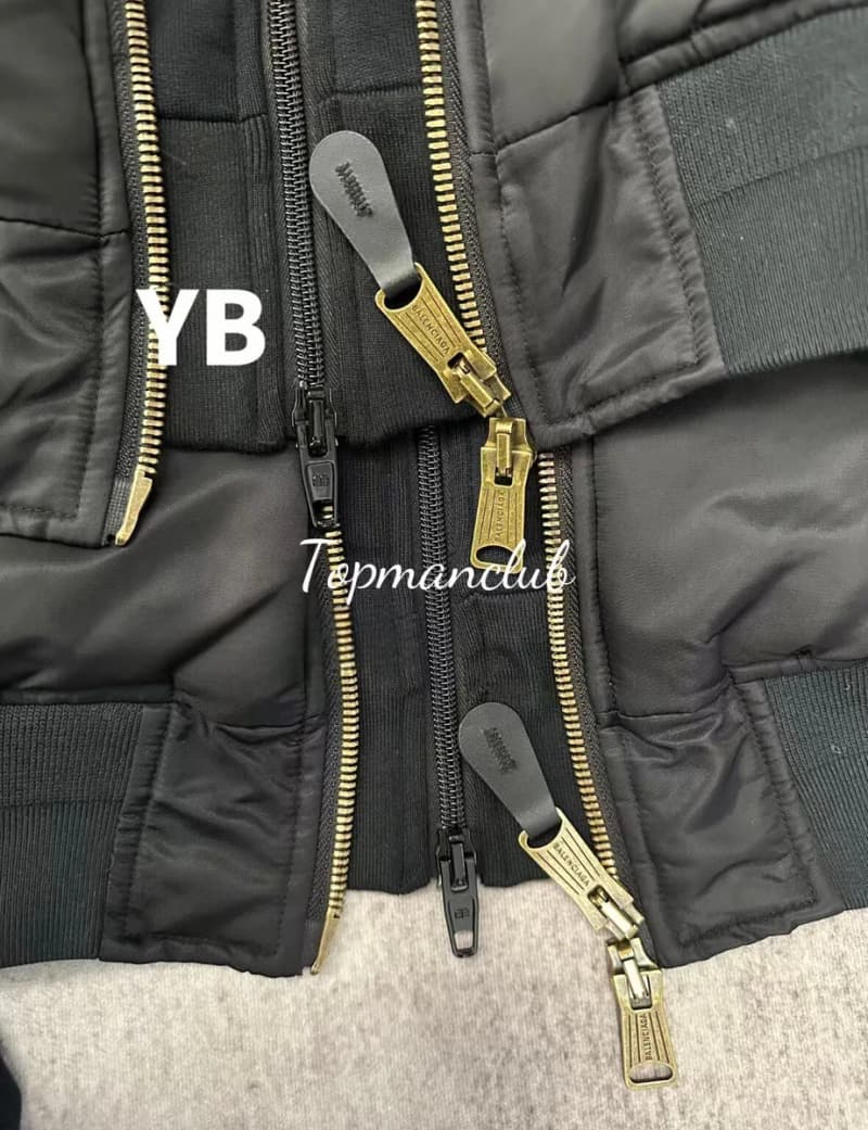 발렌시아가 23FW 더블 레이어 MA-1 봄버 재킷 (블랙) 3