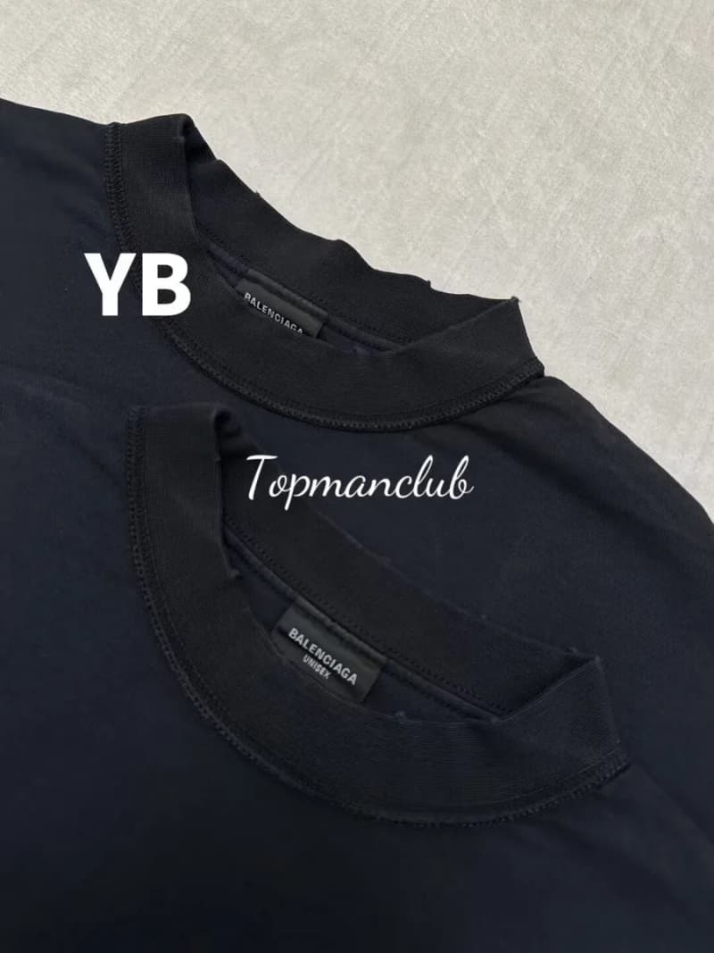 발렌시아가 25SS 리버스 디자인 자수 로고 티셔츠 (블랙) 4