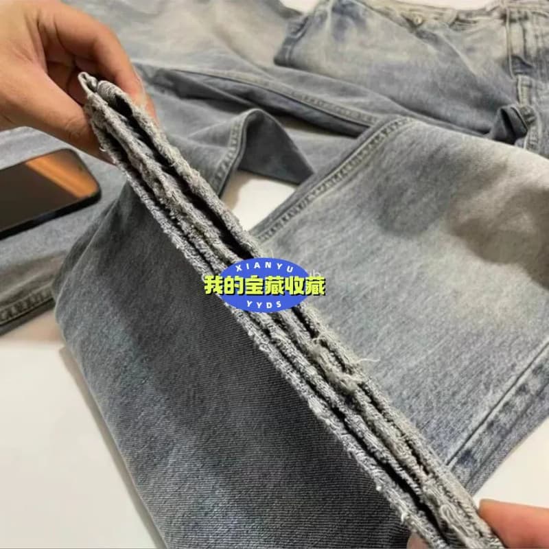 발렌시아가 22FW 플레어 데님 (아이스블루 워싱) 4