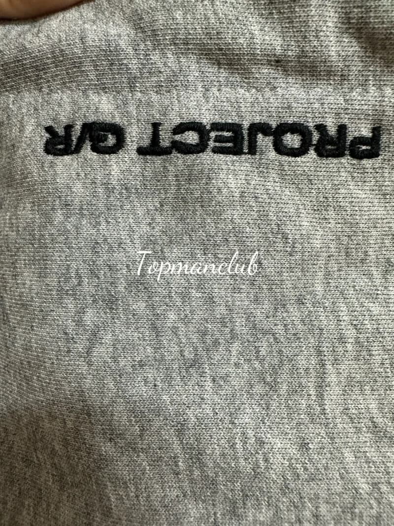 프로젝트 G/R 노 갭 오버사이즈 슬리브리스 집업 후디 베스트 (그레이) 7