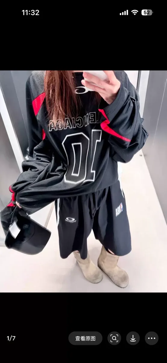 발렌시아가 NBA 콜라보 5부 반바지 (블랙) 상세 1