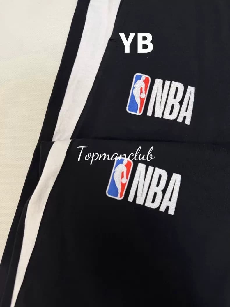 발렌시아가 × NBA 싱글 링 로고 자수 컬러블록 반바지 5