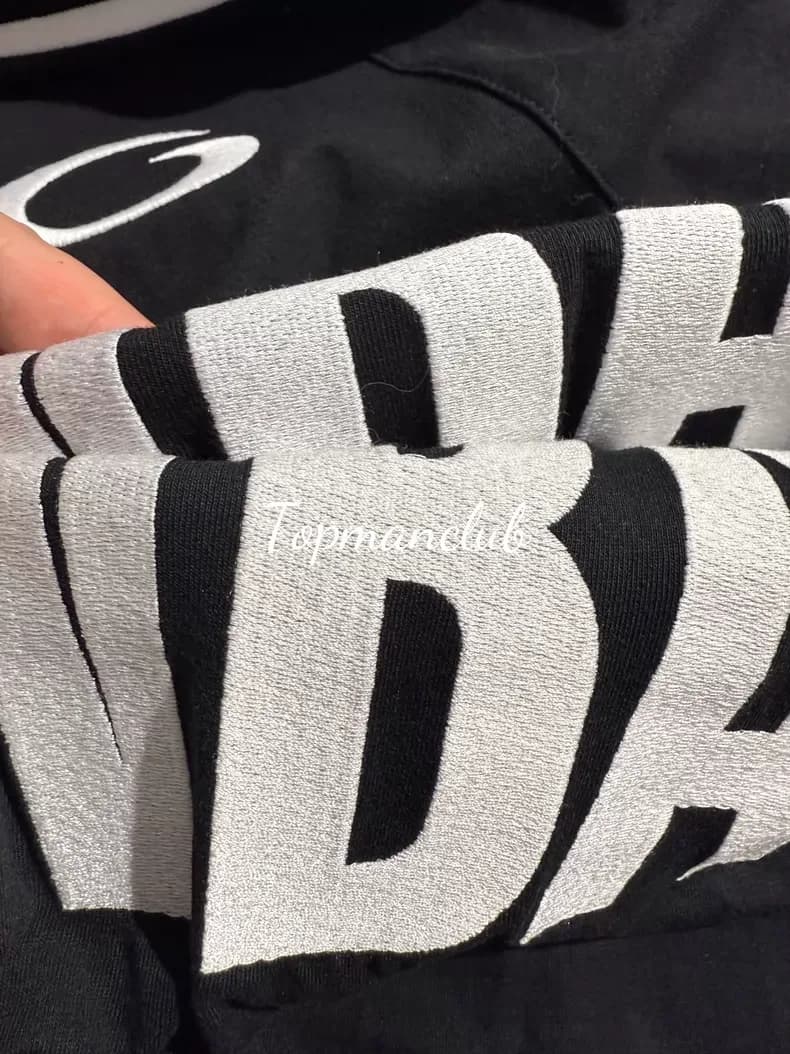 발렌시아가 × NBA 바스켓볼 저지 티셔츠 (블랙/레드) 7