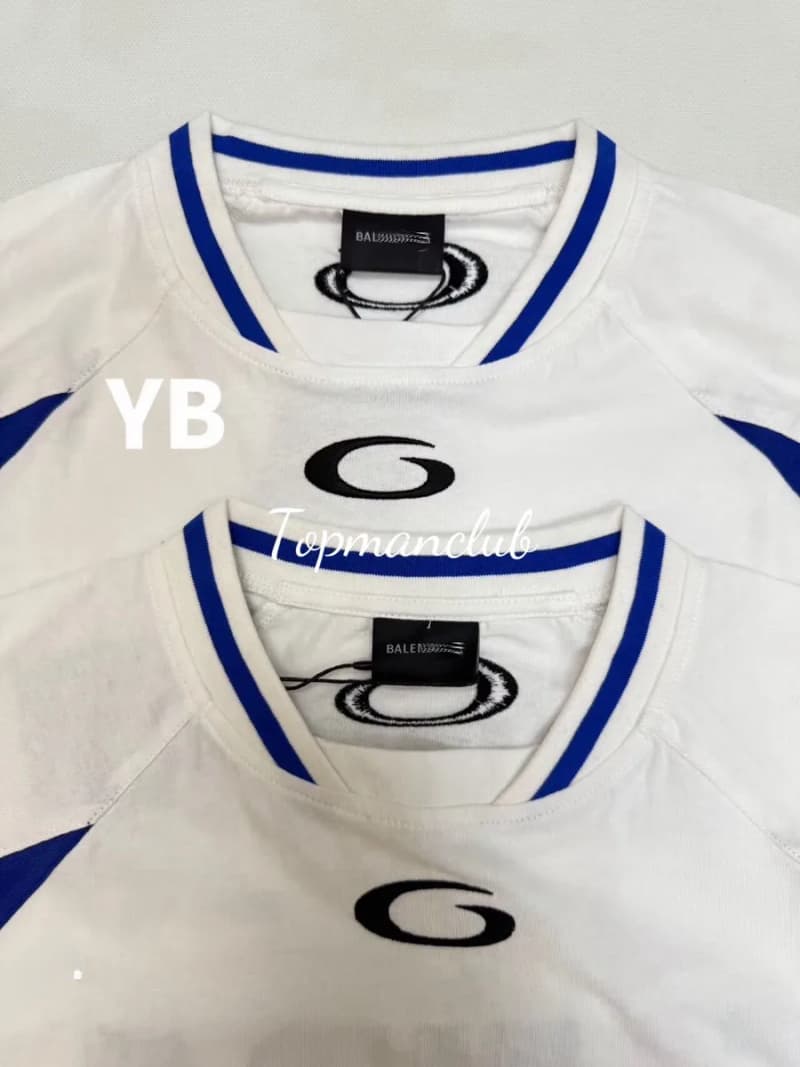 발렌시아가 × NBA 콜라보 저지 티셔츠 (화이트) 4