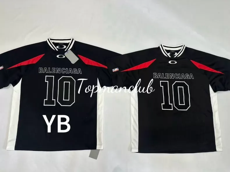 발렌시아가 × NBA 바스켓볼 저지 티셔츠 (블랙) 상세 1