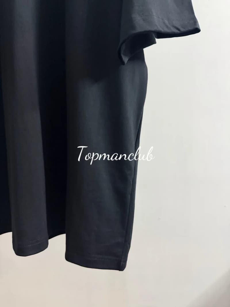 발렌시아가 테이프 타입 로고 티셔츠 (워시드 블랙) 6