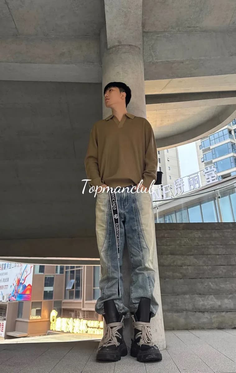 발렌시아가 로고 자카드 D링 벨트 (블랙) 상세 1