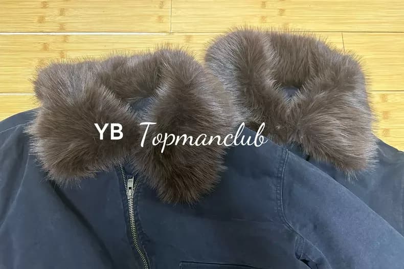 프라다 탈부착 밍크 퍼 칼라 워시드 데님 봄버 재킷 5