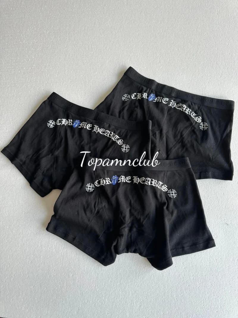 크롬하츠 롤링 스톤즈 콜라보 복서 브리프 (블랙) 상세 2