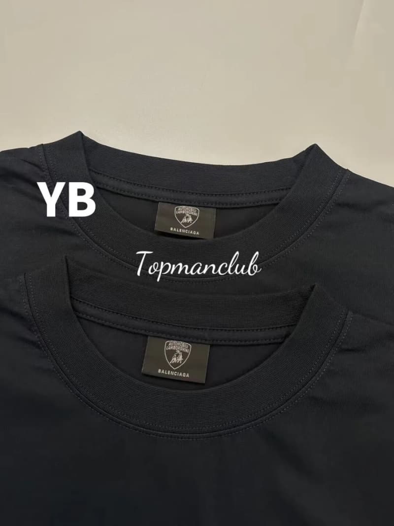 발렌시아가 × 람보르기니 로고 티셔츠 (블랙) 3