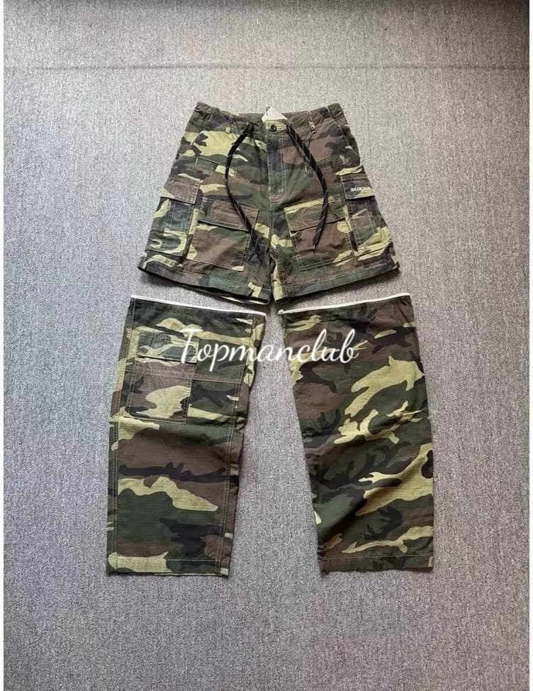 발렌시아가 카고 컨버터블 카모 팬츠 (카모 프린트) 상세 2