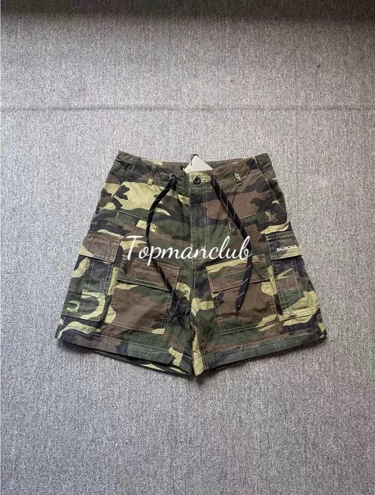 발렌시아가 카고 컨버터블 카모 팬츠 (카모 프린트) 7