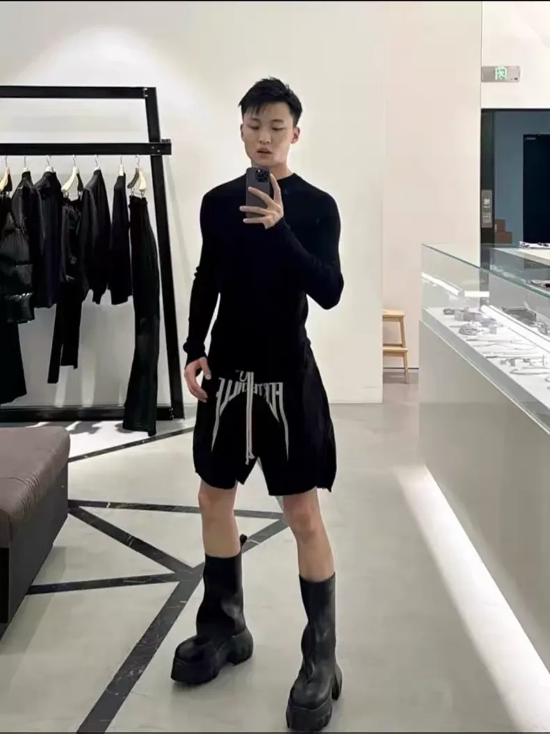 릭 오웬스 포빌 롱복서 쇼츠 (블랙) 8